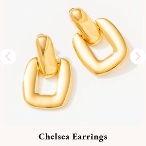 Frasier Sterling Chelsea Earrings 14k Gold-Plated New